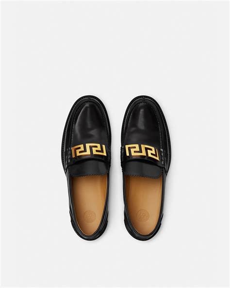 versace loafers for mens|Versace greca loafers male black.